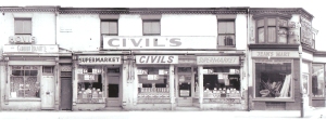 Civil's supermarket around 1970, previously the premises of Thomas Watson Walker